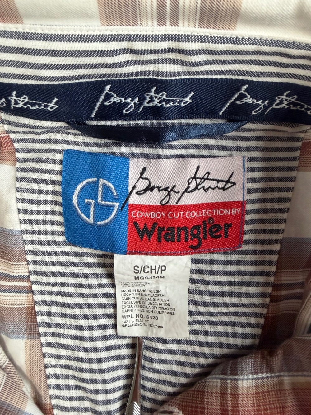 George Strait Cowboy Cut Collection by Wrangler Button Down Shirt